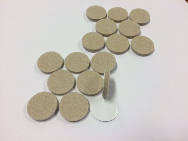 Anti-krasvilt zelfklevend Ø 25mm 16 stuks