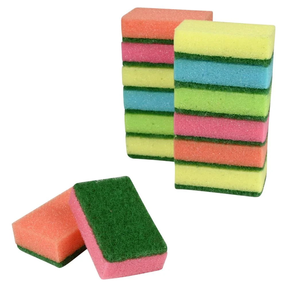 Schuurspons MINI kleur (10 stuks)