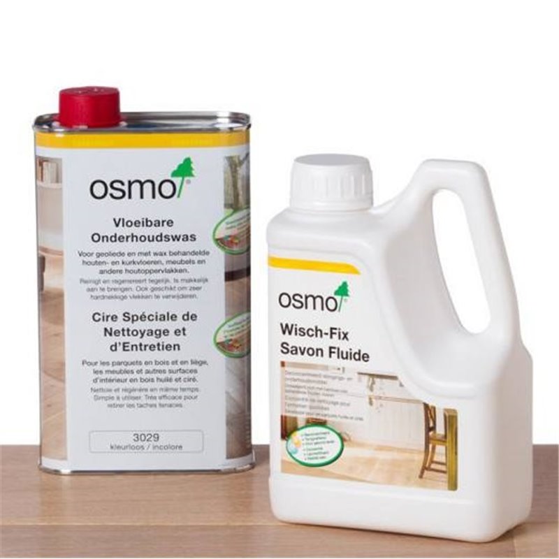 Osmo Onderhoudsset Naturel. (Wisch Fix + Onderhoudswas)