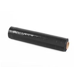 Handwikkelfolie zwart - 50cm x 300m x 20my