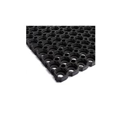 VOS buitenmat, zwarte rubberring deurmat, 60 x 80cm