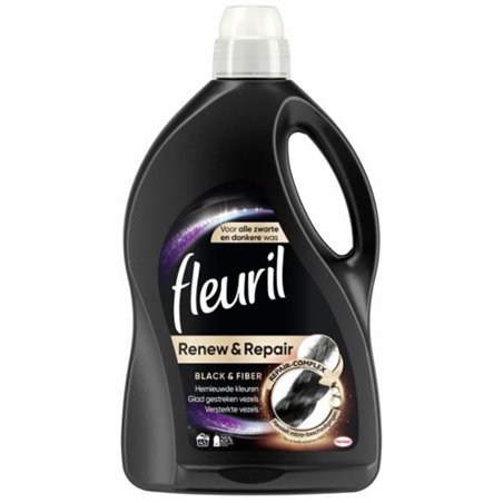 Fleuril Renew & Repair Black & Fiber Zwart Vloeibaar Wasmiddel 2760 ml