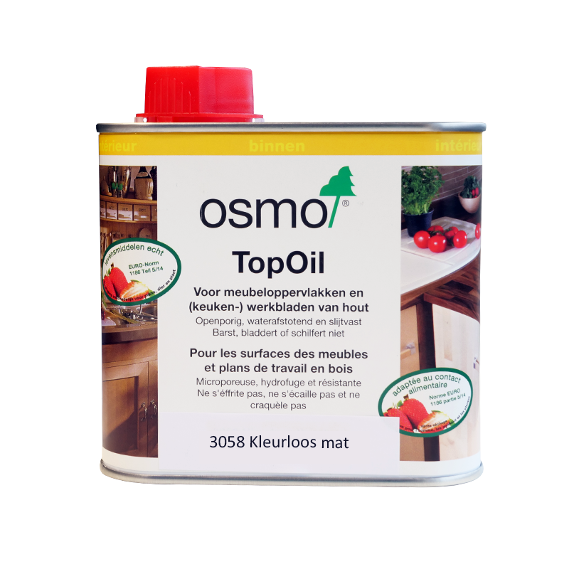 OSMO TopOil 3058 Kleurloos mat 0,5 L