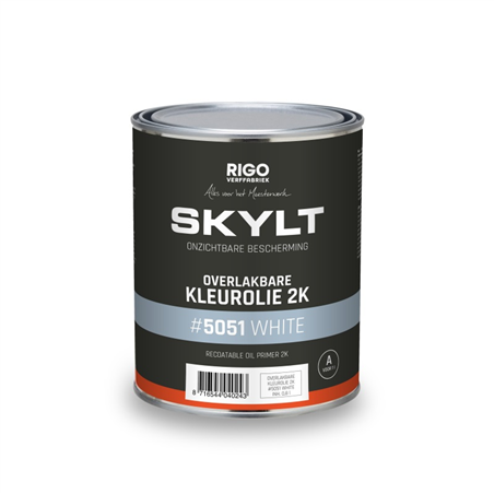 SKYLT Overlakbare Kleurolie 2K White 5051 1Liter