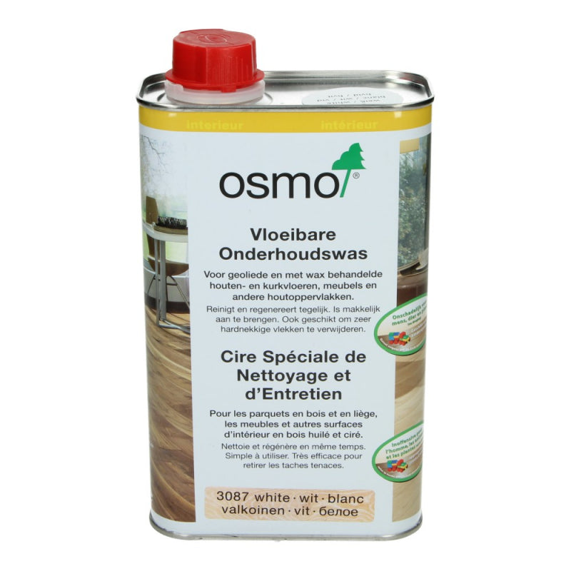 Osmo Vloeibare Onderhoudswas 3087 (wit) 1 Liter