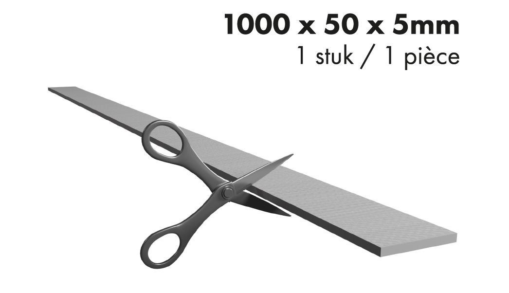 Viltstroken zelfklevend 5x100cm, 5mm dik